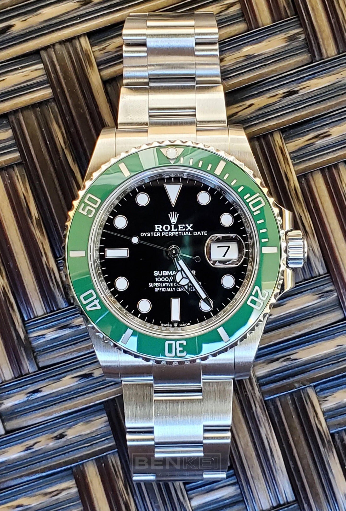Green Ceramic Bezel Rolex Submariner With Green Dial