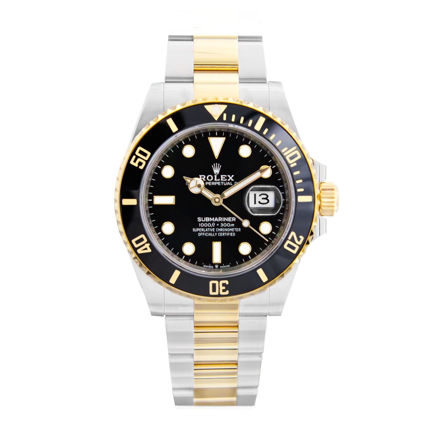 Premium Rolex Submariner Black and Golden Stainless steel (41mm)