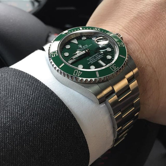 Green Ceramic Bezel Rolex Submariner  With Green Dial