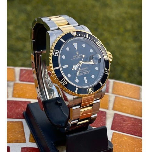Premium Rolex Submariner Black and Golden Stainless steel (41mm)