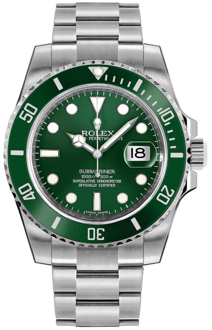 Green Ceramic Bezel Rolex Submariner  With Green Dial